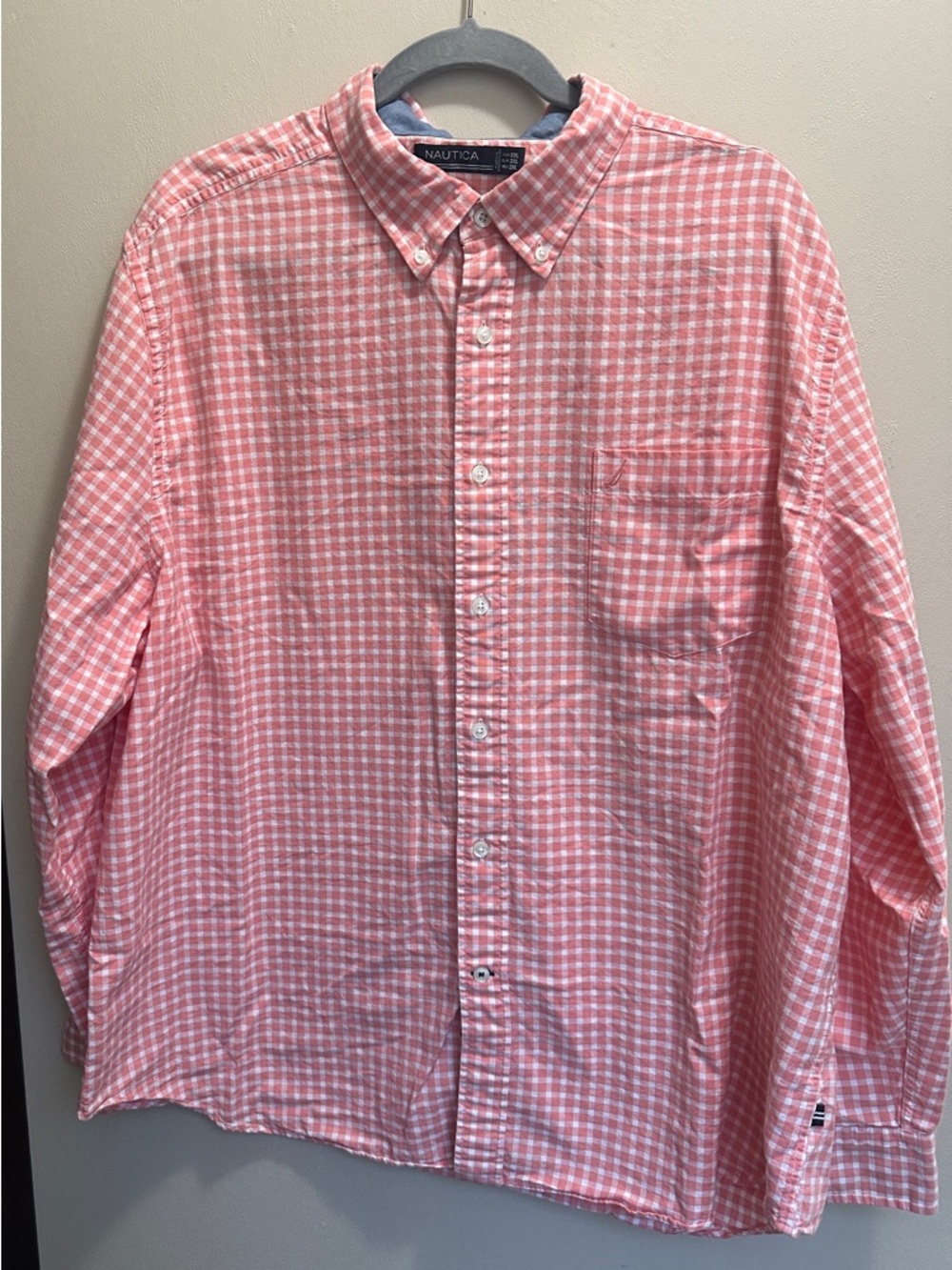 Nautica Pink/White Dress Shirt